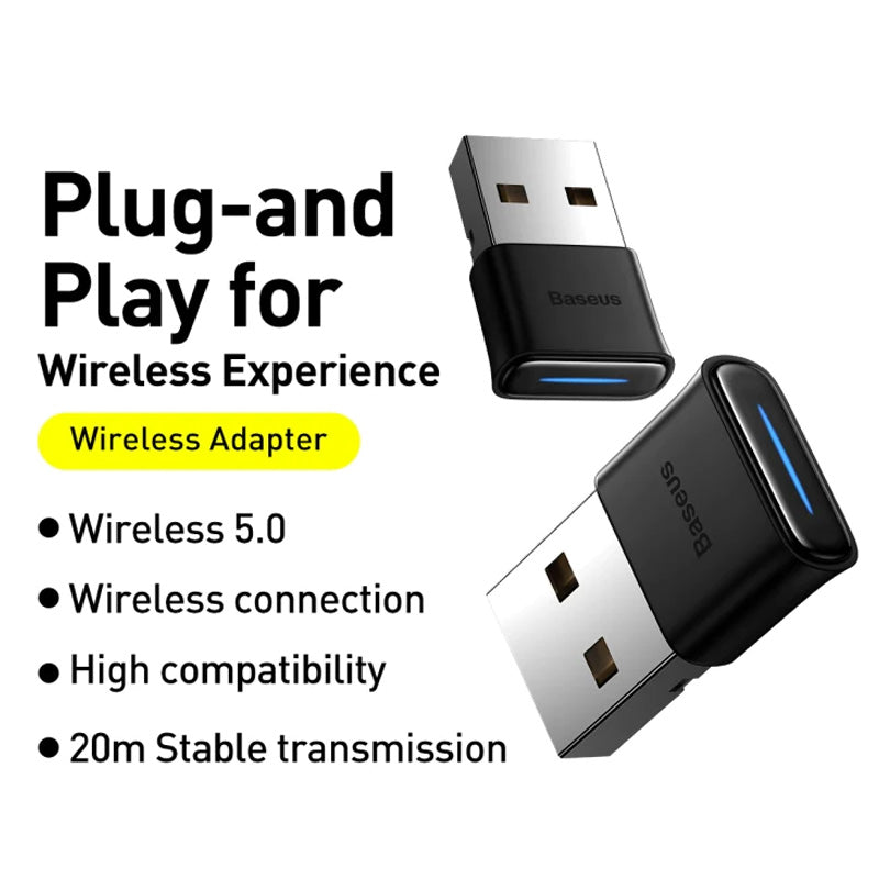 Baseus BA04 Wireless Adapter USB Bluetooth Adapter Dongle Bluetooth 5.0 Baseus BA04 Wireless Adapter USB Bluetooth Adapter Dongle Bluetooth 5.0
